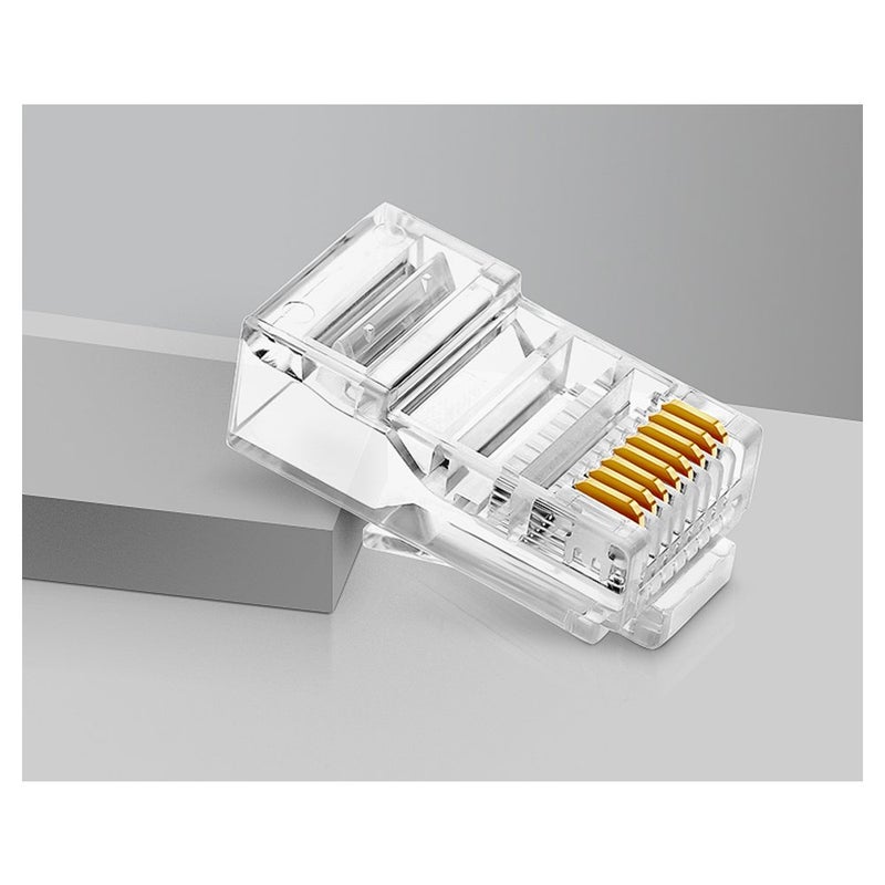 VIVOCH 50 Pcs Cat6 RJ45 Connectors, C6 RJ45 Plugs, Cat6 Crystal Unshielded RJ45 Ends UTP 8P8C Modular Network Plug Connector - Image 3